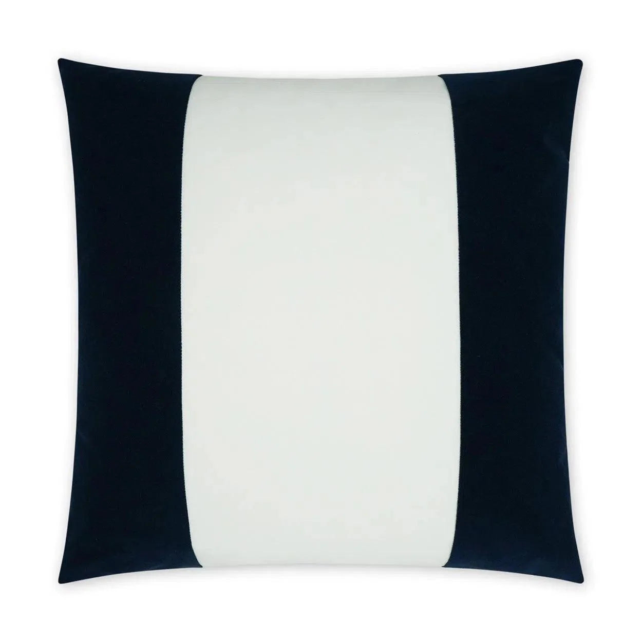 Outdoor Sundance Band Pillow - Navy Outdoor Pillows LOOMLAN By D.V. Kap