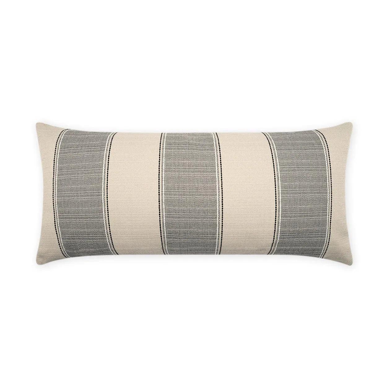 Outdoor Tampa Lumbar Pillow - Linen Outdoor Pillows LOOMLAN By D.V. Kap