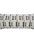 Outdoor Tassel Stripe Lumbar Pillow - Grey Outdoor Pillows LOOMLAN By D.V. Kap