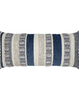 Outdoor Teton Lumbar Pillow - Indigo Outdoor Pillows LOOMLAN By D.V. Kap