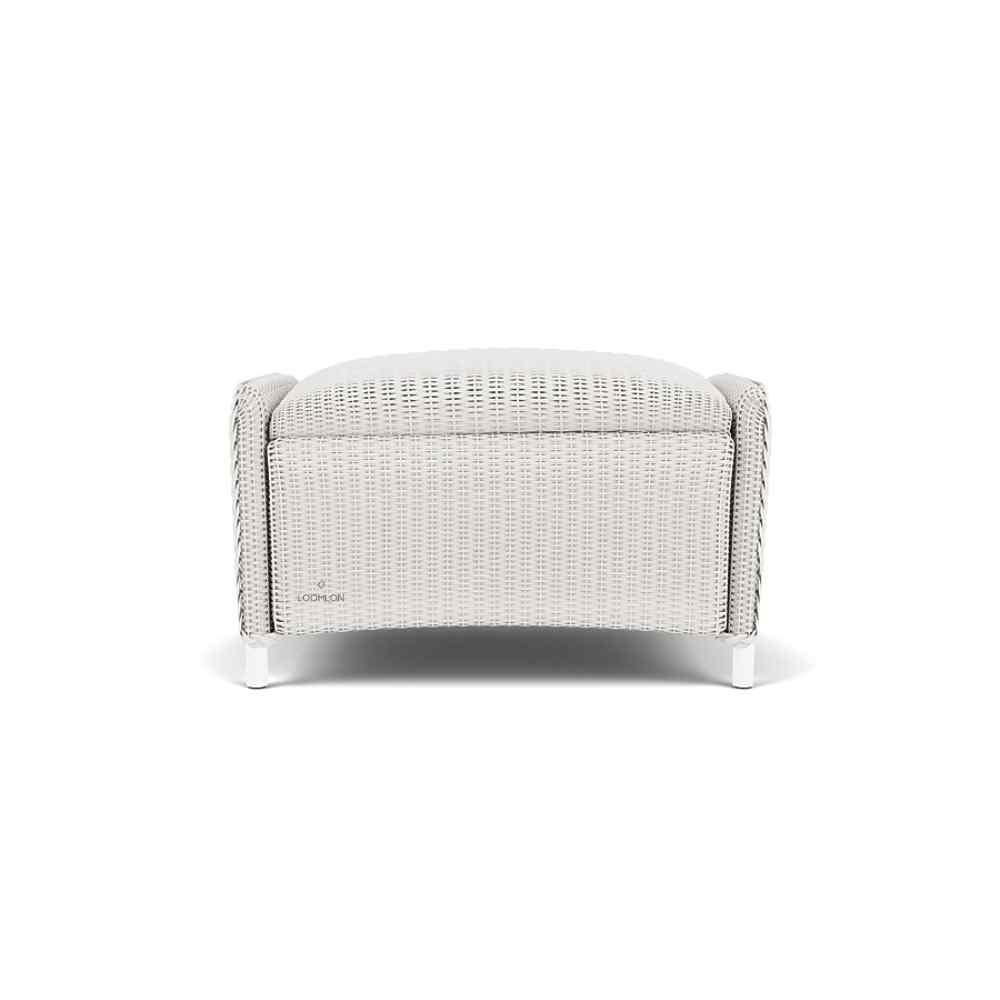 Lloyd Flanders Reflections Wicker Ottoman Padded Seat