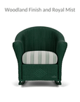 Lloyd Flanders Reflections Wicker Porch Rocker Chair Sunbrella Cushion