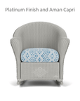 Lloyd Flanders Reflections Wicker Porch Rocker Chair Sunbrella Cushion