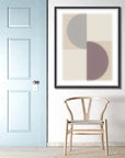Split Circle II Artwork Framed Canvas With Floating Frame Artwork LOOMLAN By LOOMLAN