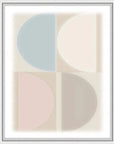 Split Circle V Artwork Framed Canvas With Floating Frame Artwork LOOMLAN By LOOMLAN