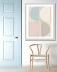 Split Circle V Artwork Framed Canvas With Floating Frame Artwork LOOMLAN By LOOMLAN