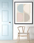 Split Circle V Artwork Framed Canvas With Floating Frame Artwork LOOMLAN By LOOMLAN