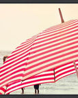 Summer Beach Umbrella Framed Canvas Wall Art For Living Room Artwork LOOMLAN By LOOMLAN