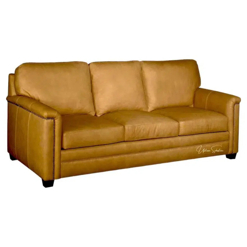 United We Sit Leather Sofa Made for Patriots Sofas &amp; Loveseats LOOMLAN By Uptown Sebastian