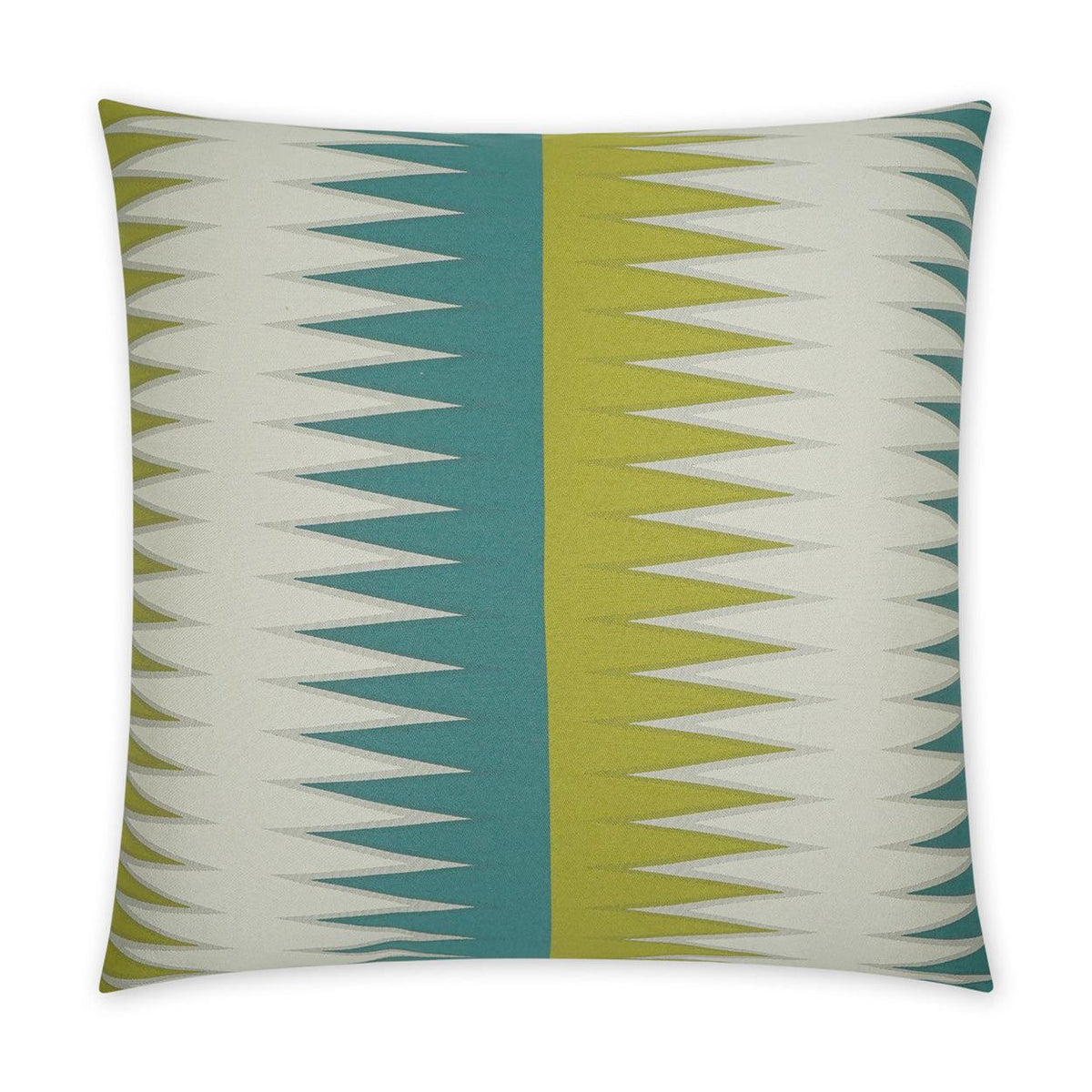 D.V. Kap Vamanos Caribbean Green Teal Large Throw Pillow With Insert