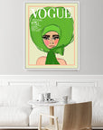 Vogue Green Artwork Framed Canvas With Floating Frame Artwork LOOMLAN By LOOMLAN