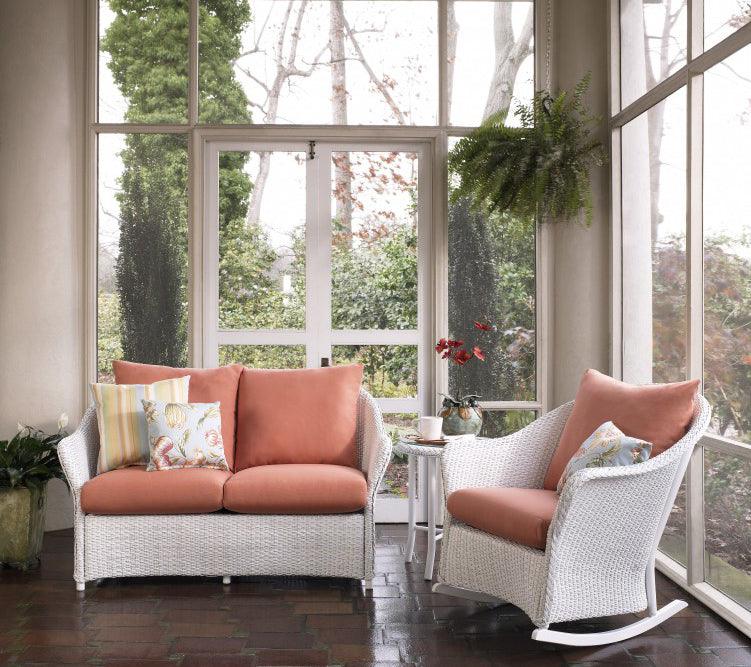 Lloyd Flanders Weekend Retreat Outdoor Loveseat All Weather Wicker