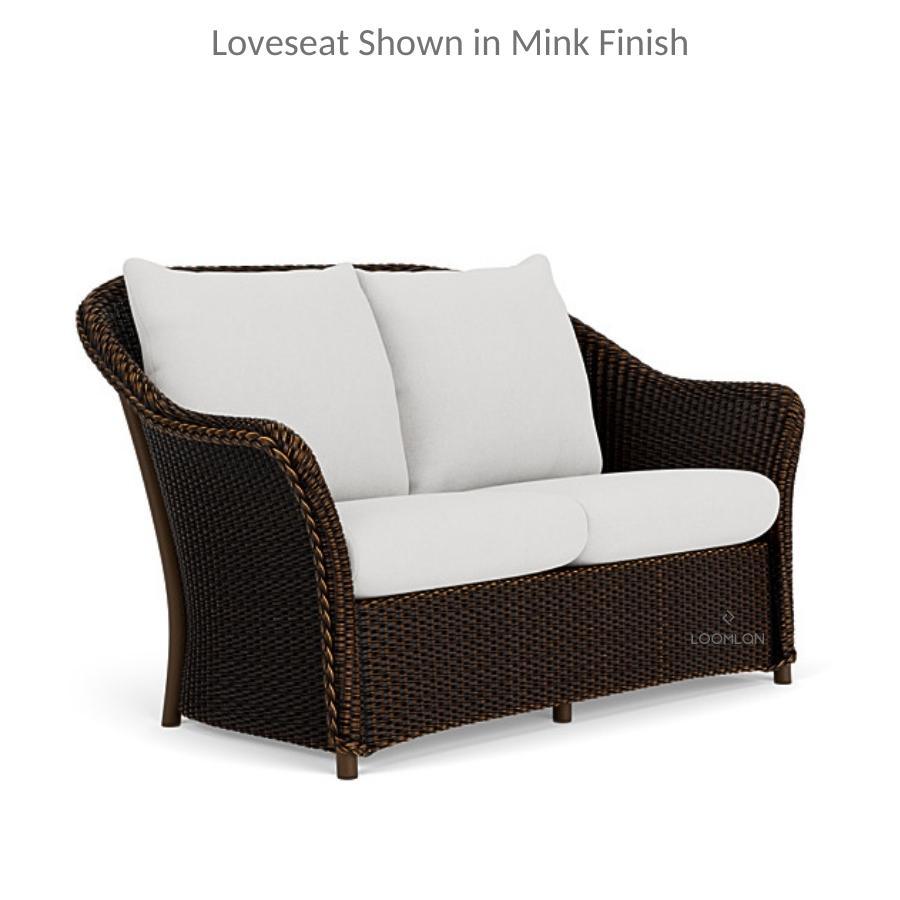 Lloyd Flanders Weekend Retreat Outdoor Loveseat All Weather Wicker