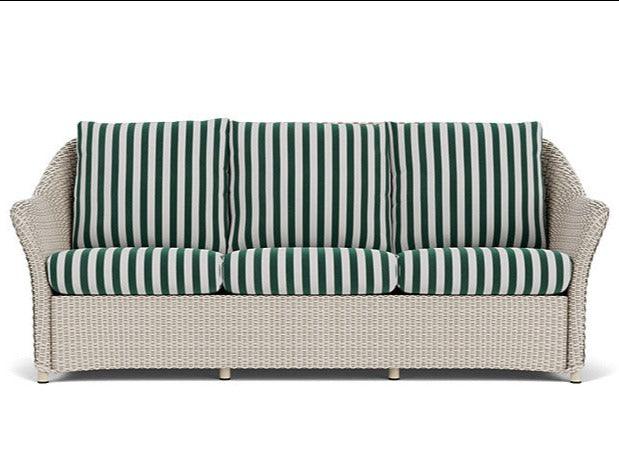 Lloyd Flanders Weekend Retreat Outdoor Couch All Weather Wicker