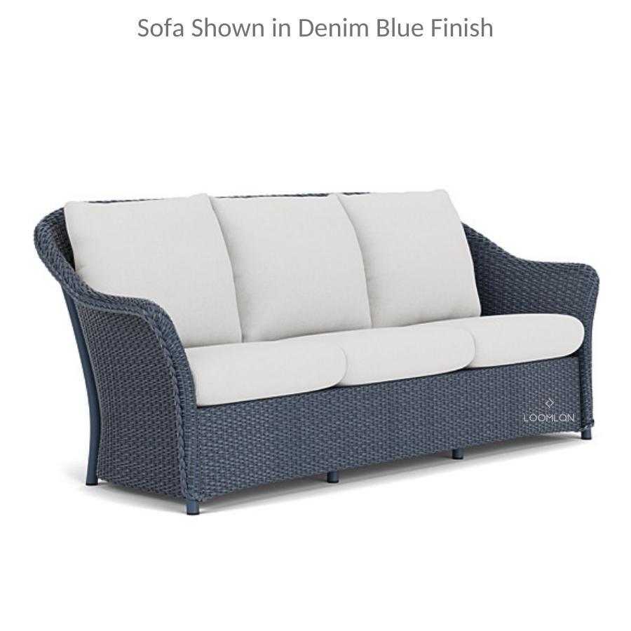 Lloyd Flanders Weekend Retreat Outdoor Couch All Weather Wicker