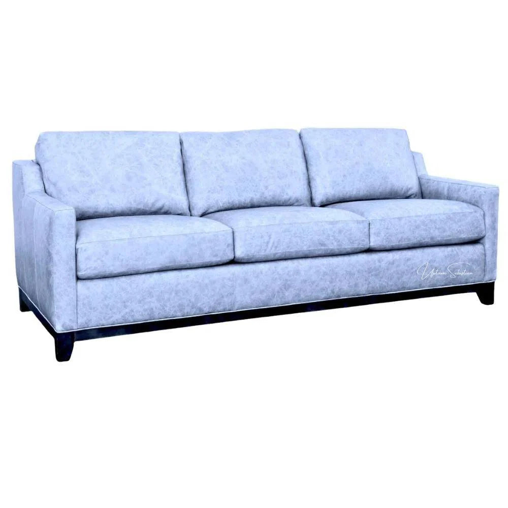 Wildcat Custom Leather Couch - American Crafted Sofas & Loveseats LOOMLAN By Uptown Sebastian