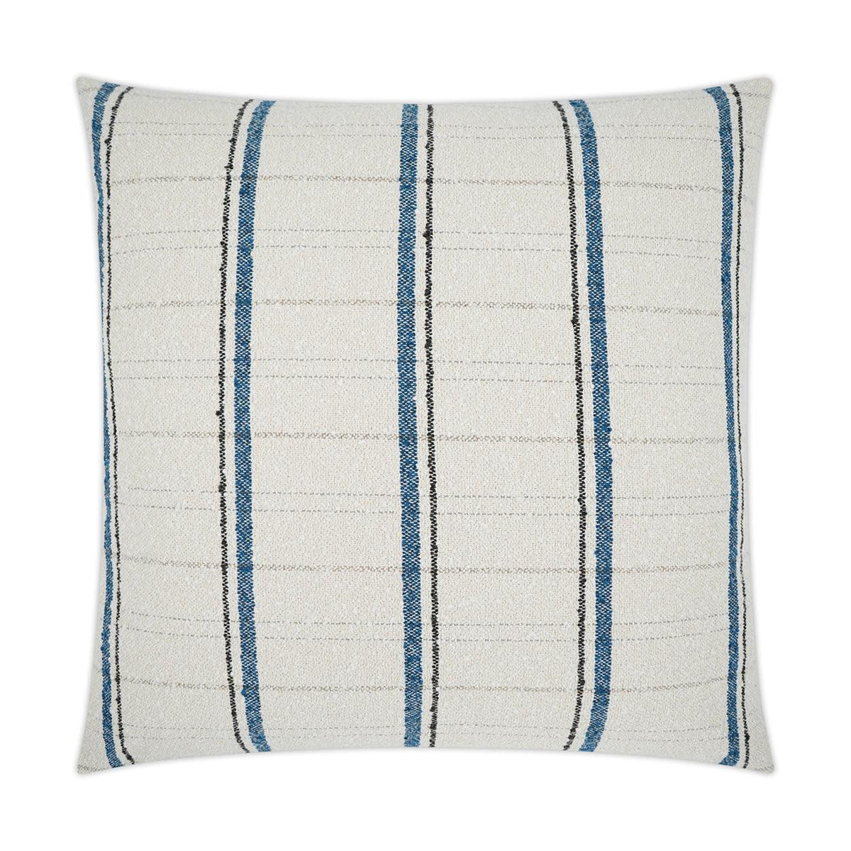 D.V. Kap Wooly Bully Textured Navy Large Throw Pillow With Insert