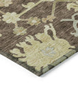LOOMLAN Rugs Louis Brown Washable Indoor-Outdoor Rug