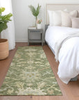 LOOMLAN Rugs Louis Green Washable Indoor-Outdoor Rug
