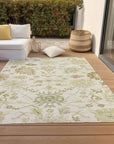 LOOMLAN Rugs Louis Ivory Washable Indoor-Outdoor Rug
