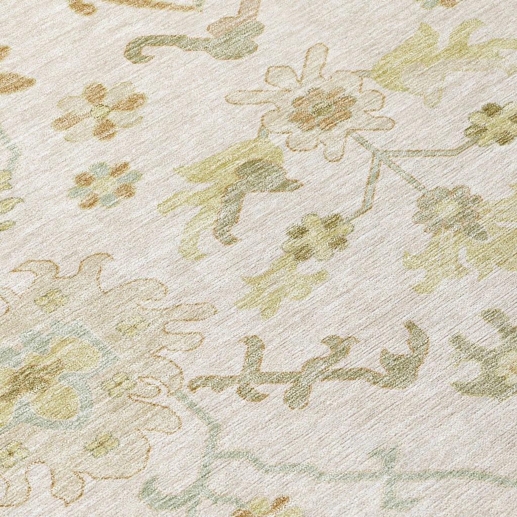 LOOMLAN Rugs Louis Ivory Washable Indoor-Outdoor Rug