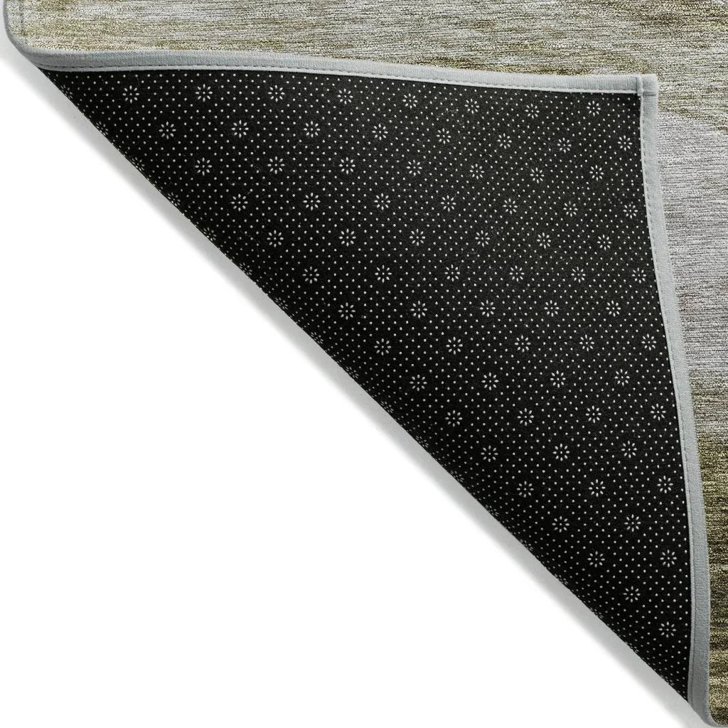 LOOMLAN Rugs Louisa Brown Washable Indoor-Outdoor Rug