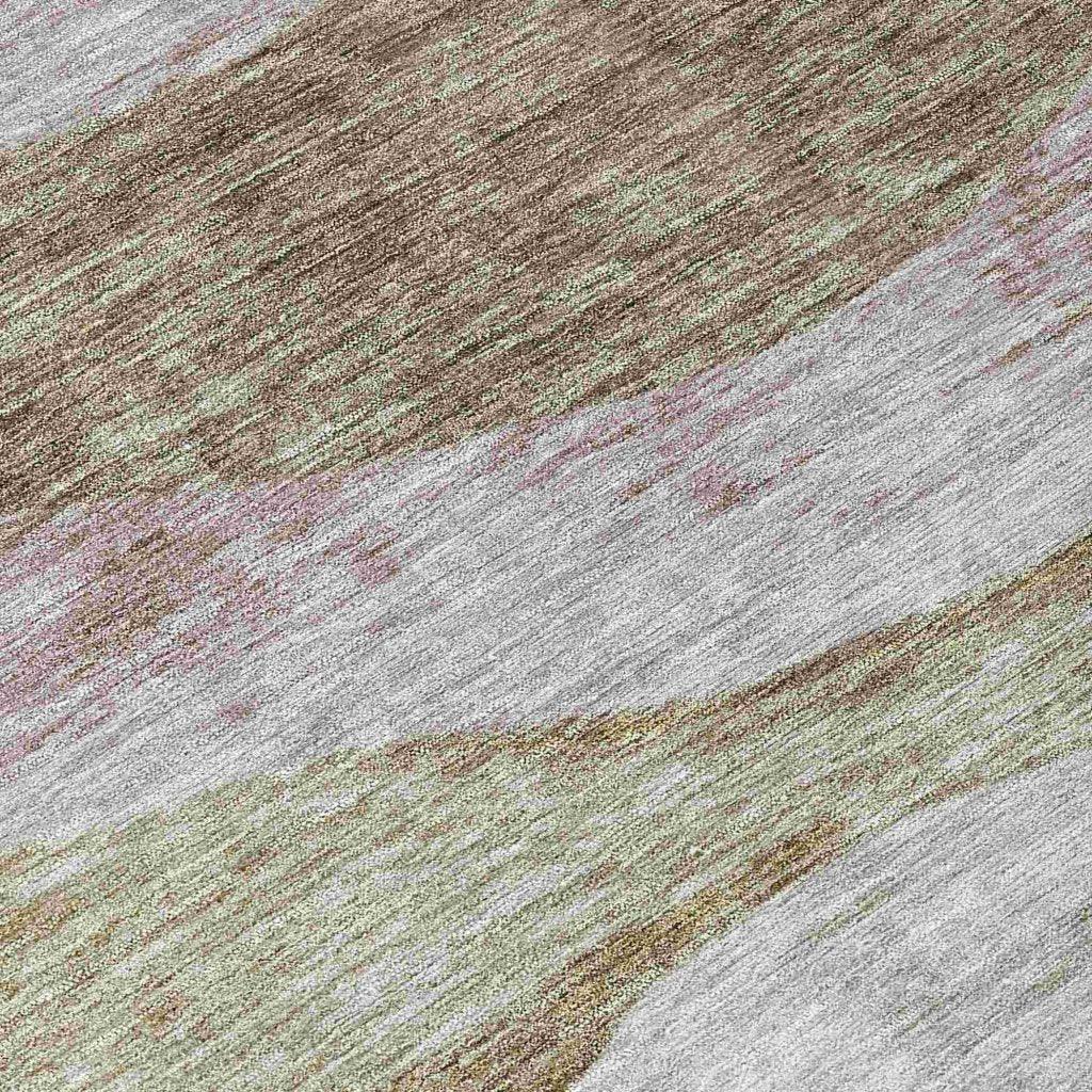 LOOMLAN Rugs Louisa Brown Washable Indoor-Outdoor Rug