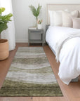 LOOMLAN Rugs Louisa Brown Washable Indoor-Outdoor Rug