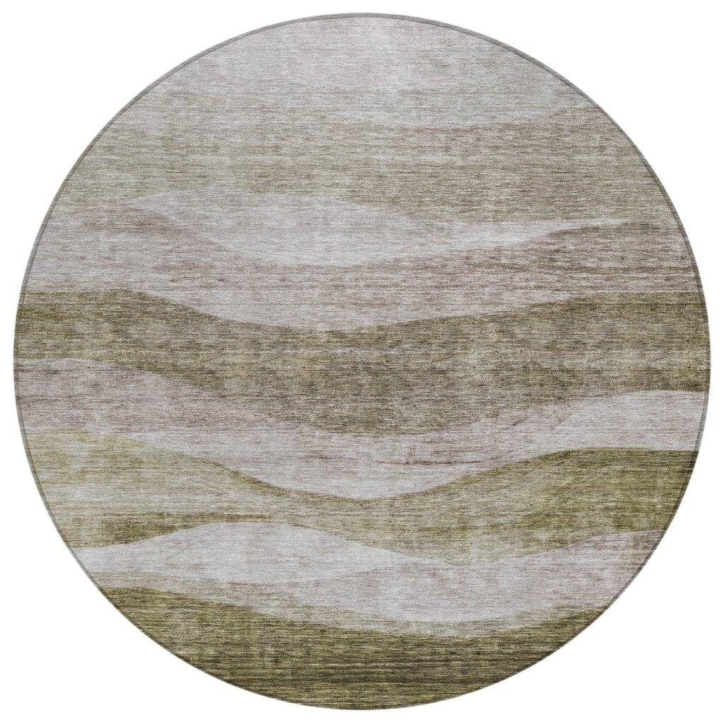 LOOMLAN Rugs Louisa Brown Washable Indoor-Outdoor Rug