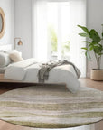 LOOMLAN Rugs Louisa Brown Washable Indoor-Outdoor Rug
