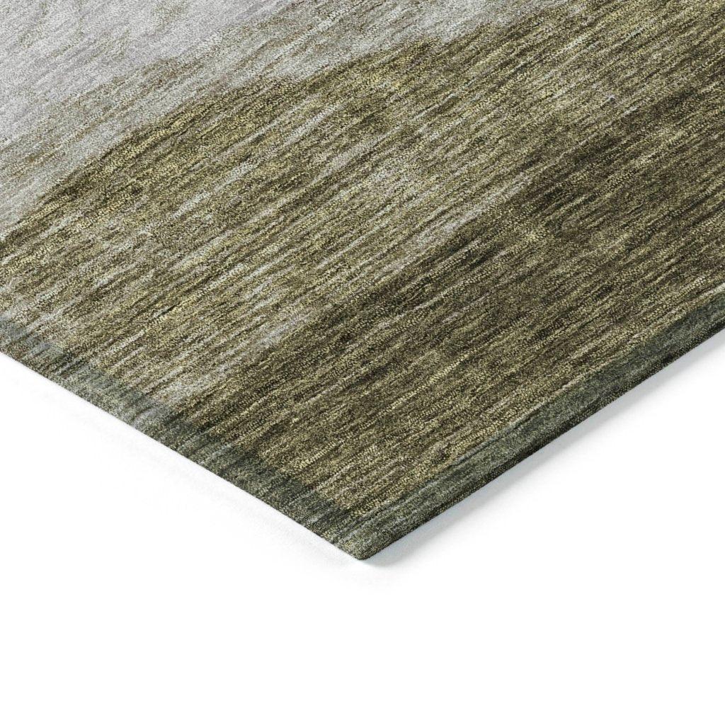LOOMLAN Rugs Louisa Brown Washable Indoor-Outdoor Rug