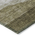 LOOMLAN Rugs Louisa Brown Washable Indoor-Outdoor Rug