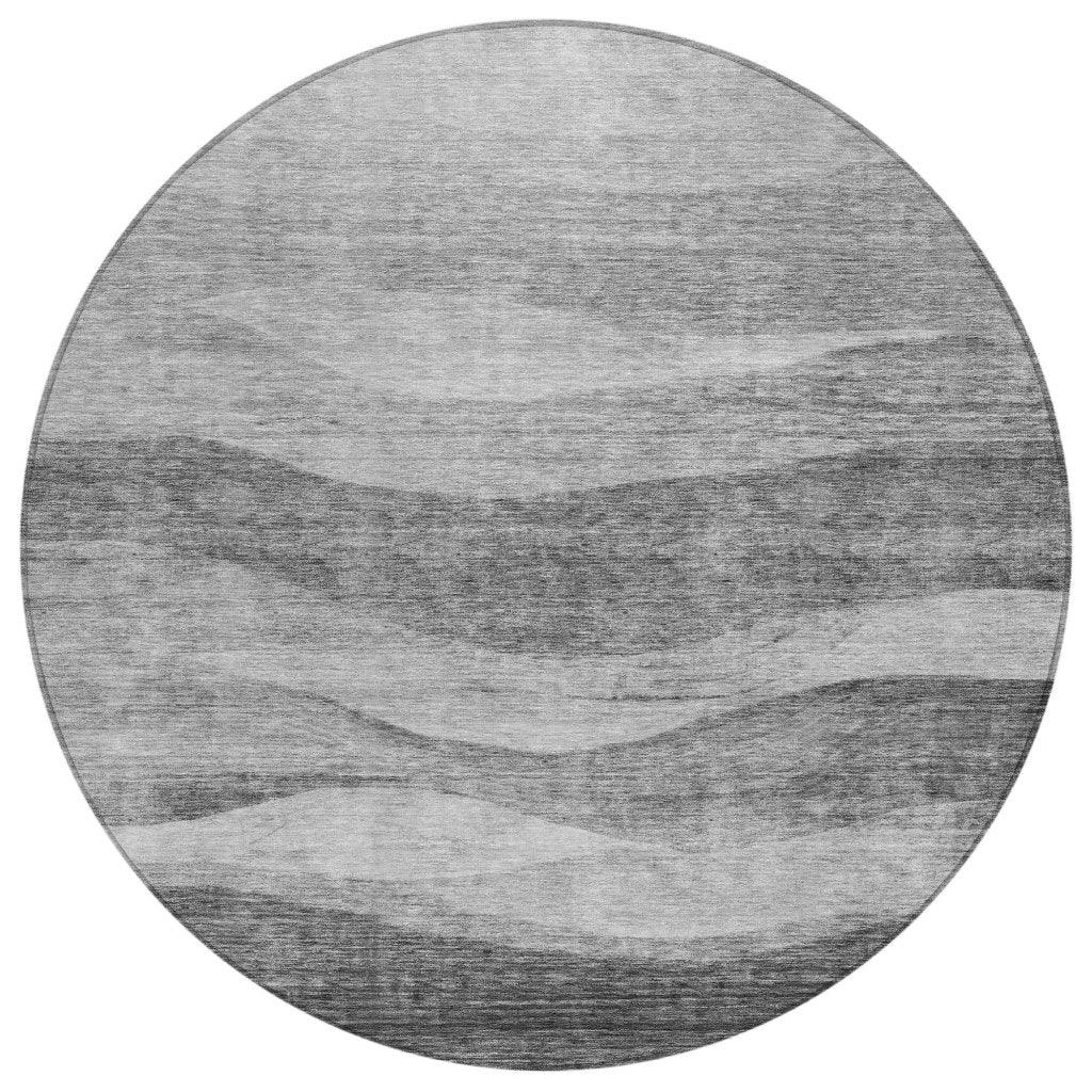 LOOMLAN Rugs Louisa Gray Washable Indoor-Outdoor Rug