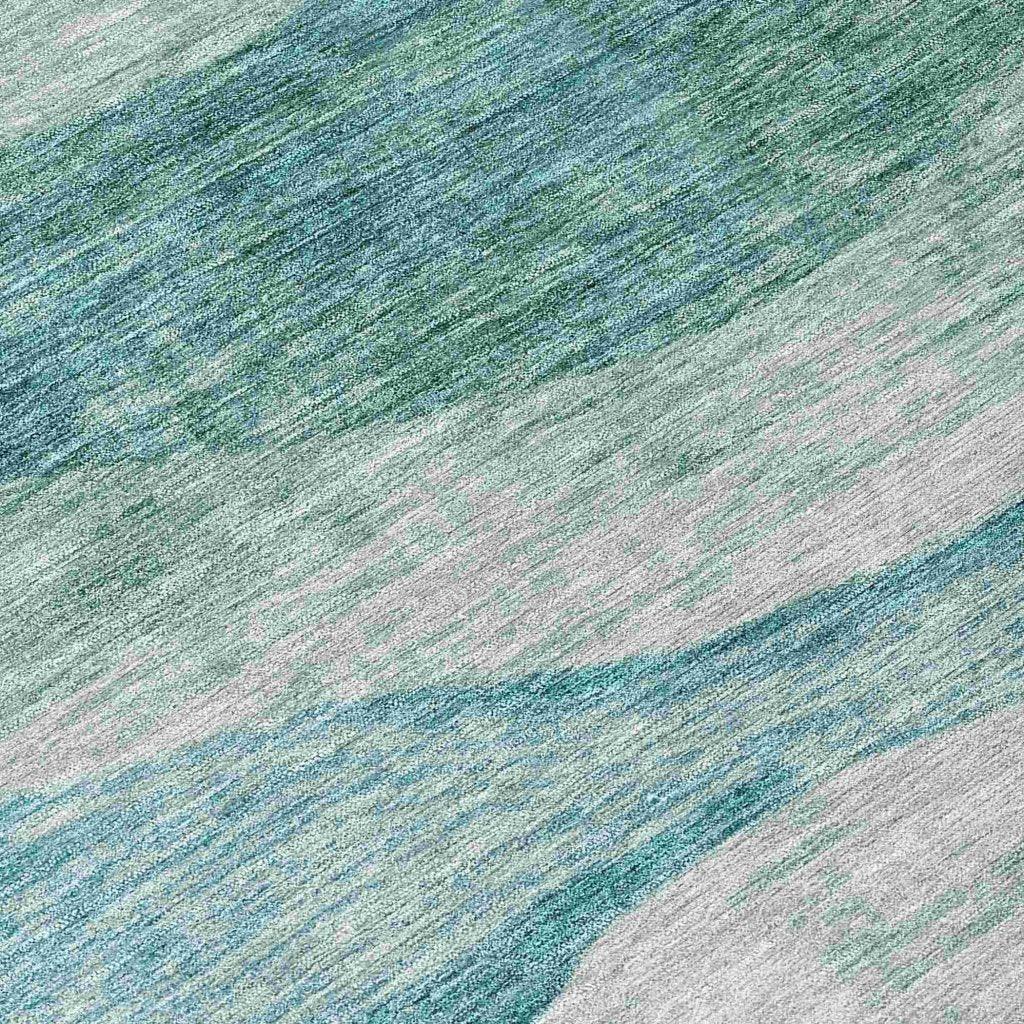 LOOMLAN Rugs Louisa Seafoam Washable Indoor-Outdoor Rug