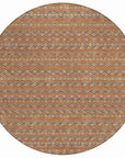 LOOMLAN Rugs Lozenza Orange Washable Indoor-Outdoor Rug