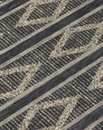 LOOMLAN Rugs Lume Black Washable Indoor-Outdoor Rug