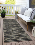 LOOMLAN Rugs Lume Black Washable Indoor-Outdoor Rug