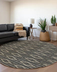 LOOMLAN Rugs Lume Black Washable Indoor-Outdoor Rug