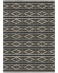 LOOMLAN Rugs Lume Black Washable Indoor-Outdoor Rug