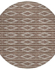 LOOMLAN Rugs Lume Brown Washable Indoor-Outdoor Rug