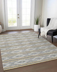LOOMLAN Rugs Lume Gray Washable Indoor-Outdoor Rug