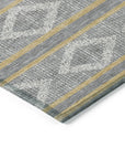 LOOMLAN Rugs Lume Gray Washable Indoor-Outdoor Rug