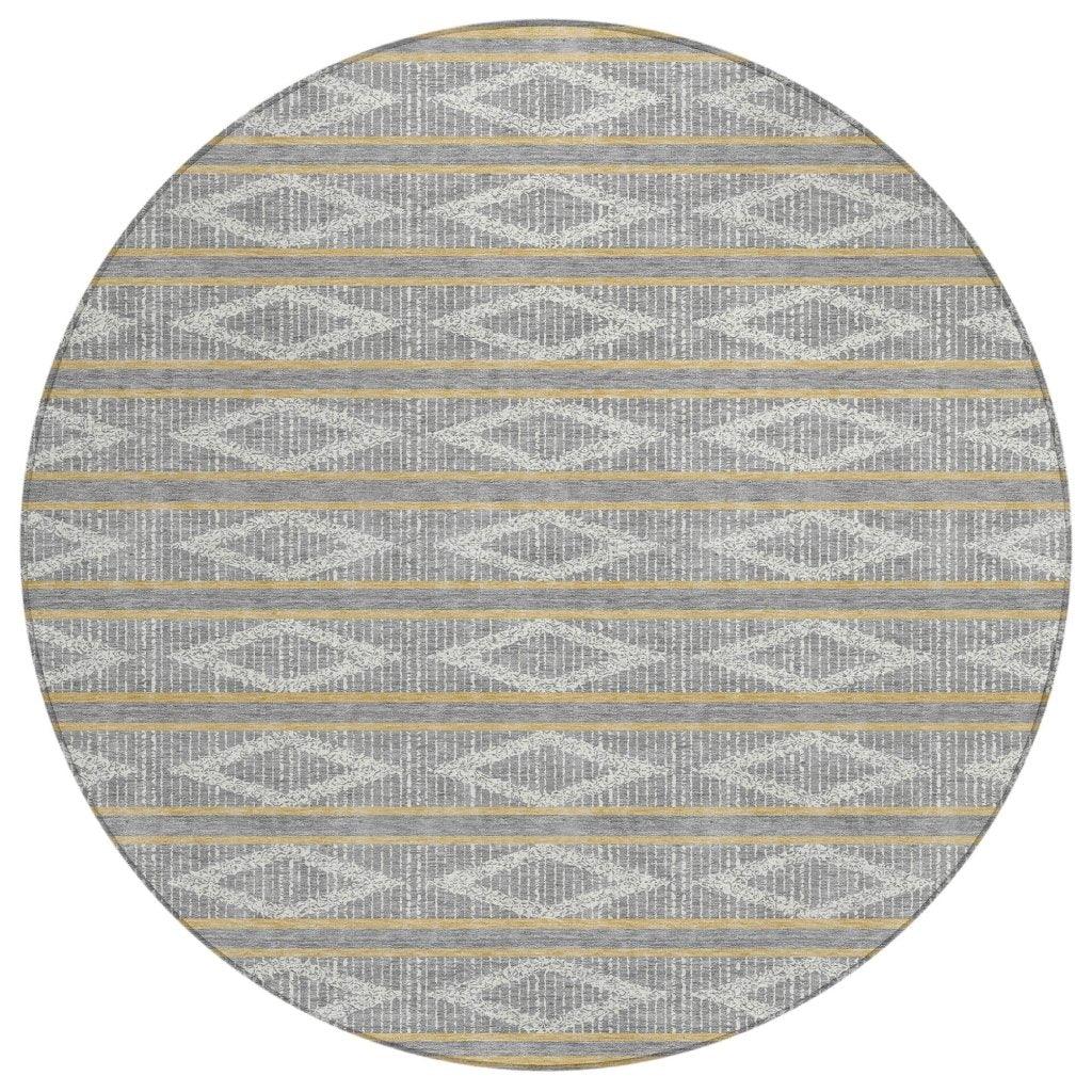 LOOMLAN Rugs Lume Gray Washable Indoor-Outdoor Rug