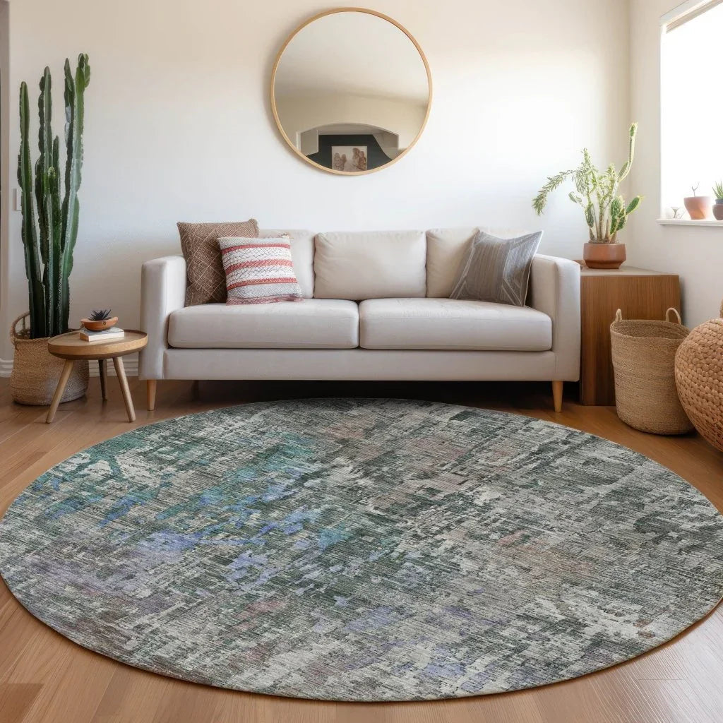 LOOMLAN Rugs Lunisse Fern Washable Indoor-Outdoor Rug