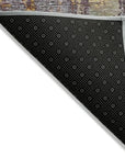 LOOMLAN Rugs Lunisse Gray Washable Indoor-Outdoor Rug