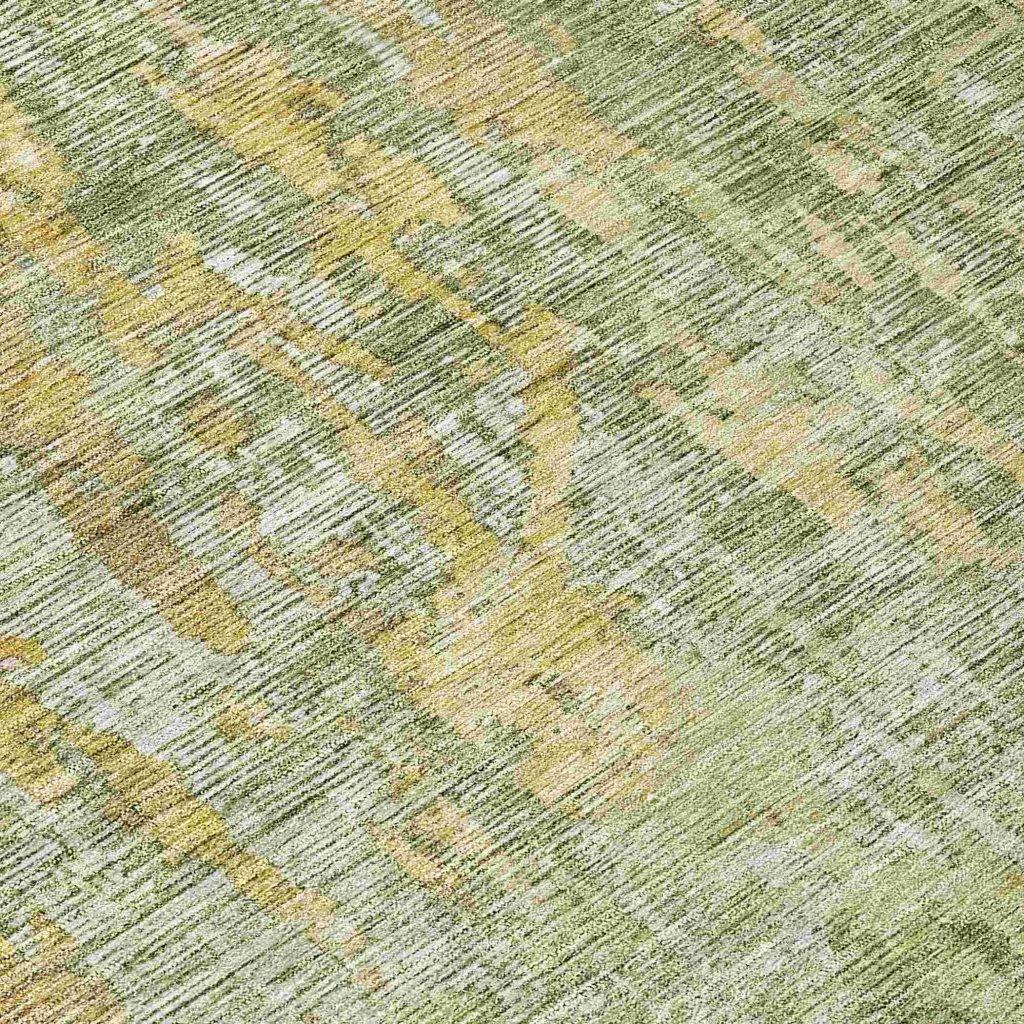 LOOMLAN Rugs Lunisse Green Washable Indoor-Outdoor Rug