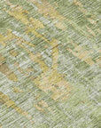 LOOMLAN Rugs Lunisse Green Washable Indoor-Outdoor Rug