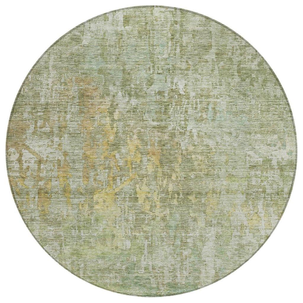 LOOMLAN Rugs Lunisse Green Washable Indoor-Outdoor Rug