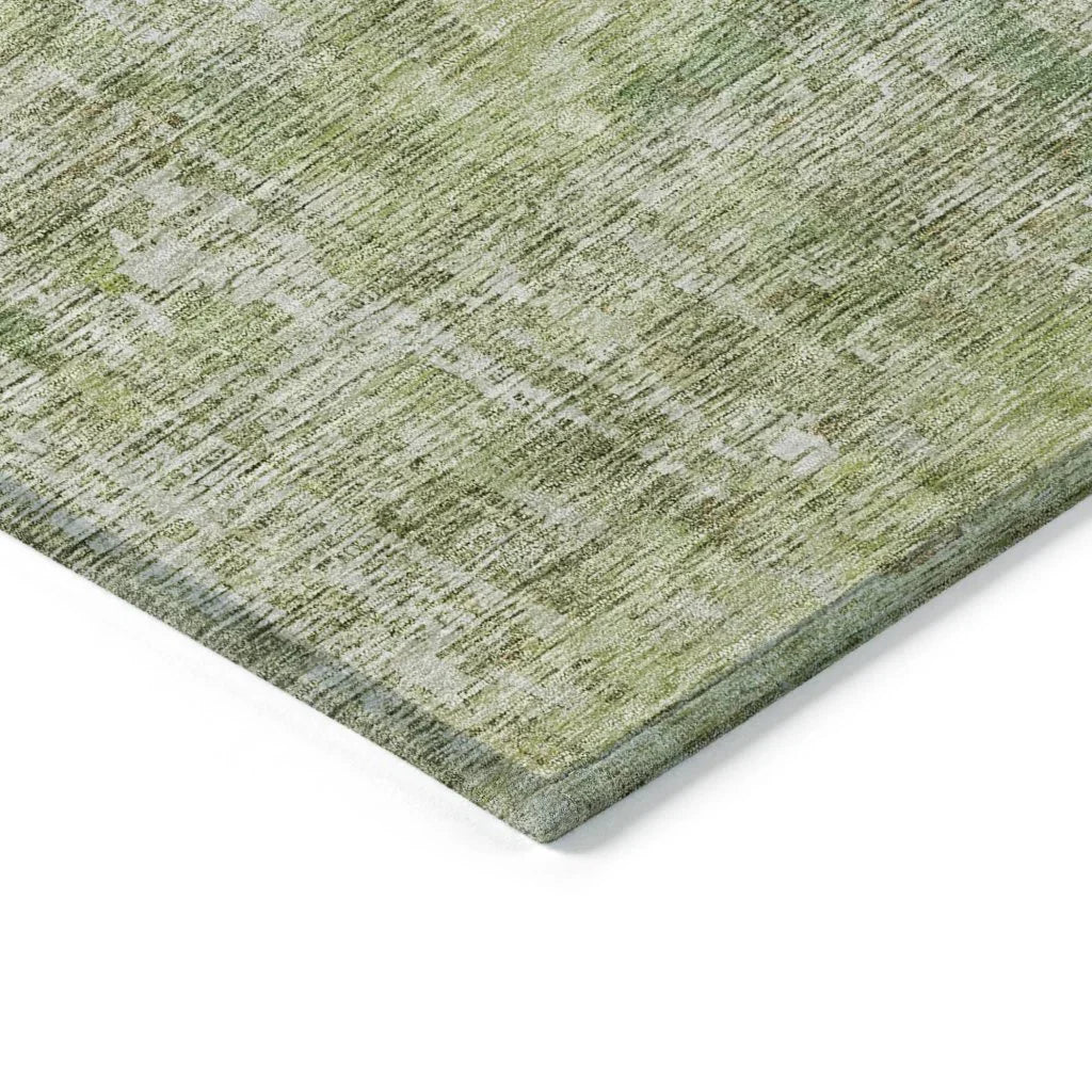 LOOMLAN Rugs Lunisse Green Washable Indoor-Outdoor Rug