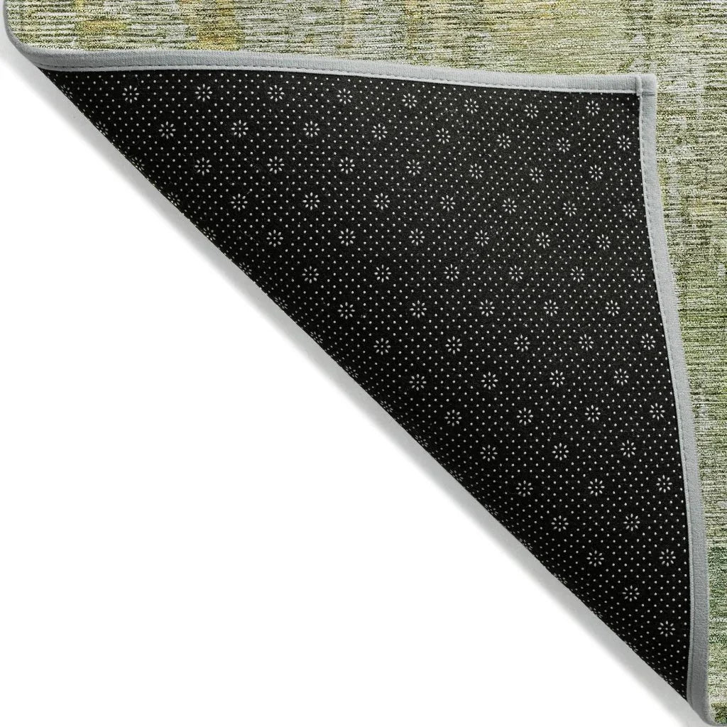 LOOMLAN Rugs Lunisse Green Washable Indoor-Outdoor Rug